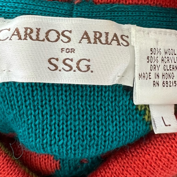 Carols Arias For S.S.G Turtle Neck Sweater Blazer & Pant Set Of 3 VTG - Picture 10 of 10